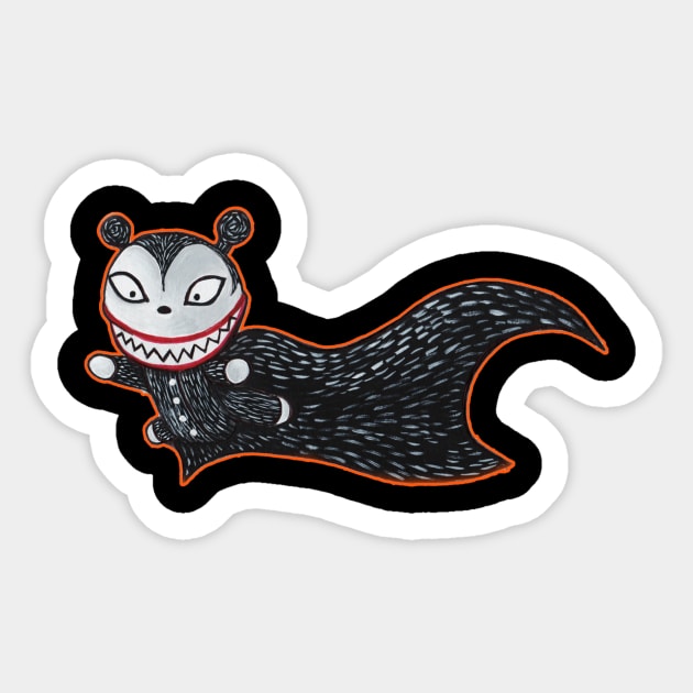 Vampire Teddy Bear Sticker by KupKake1313